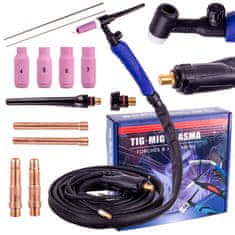 Varilni gorilnik TIG LIFT SR-17V 4m kabel ventila vtič 35-50 varilni aparati