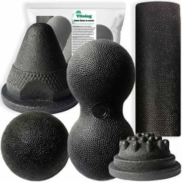 It BC Roller Ball DUOBALL valjčni stožec za masažo telesa, nog, hrbta, EPP