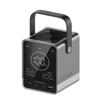 Prenosna baterija z brezžičnim polnjenjem 40000mAh USB-C USB-A 300W - črna