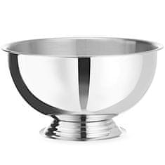 Bar Up POSODA ZA ŠAMPANJEC PUNCH, POSODA ZA LED, ALKOHOL, JEKLO, SREBRNA, VELIKA, 13 L