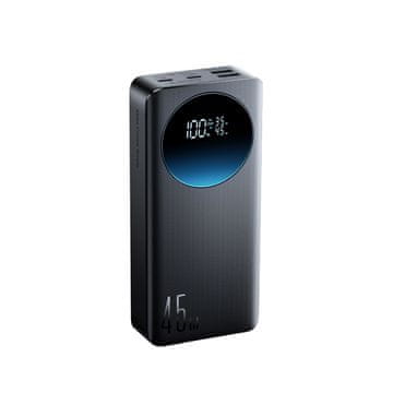 Joyroom Powerbank 20.000 mAh USB-A USB-C z digitalnim zaslonom 45 W – črn