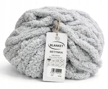 shumee Debela preja za odeje 300g za odejo iz ženilje za prstno tkanje siva 325
