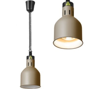 Hendi Cilindrična viseča svetilka za gretje hrane, premer 175 mm, 250 W - bež