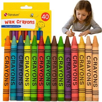 Komplet voščenih barvic BC Wax Candle Crayons za majhne otroke za šolo