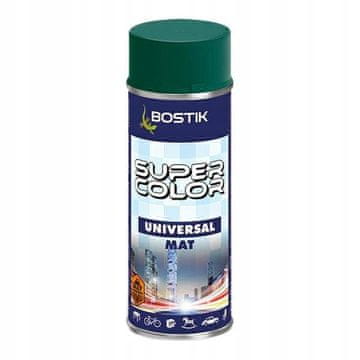 Bostik Bostik Super Color Univerzalna barva v spreju temno zelena mat 400 ml
