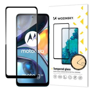 WOZINSKY Kaljeno steklo za Motorola Moto G22 Full Glue Tempered Glass