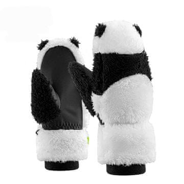 Qunature Smučarske rokavice Panda za otroke in odrasle, velikost S – črne/bele