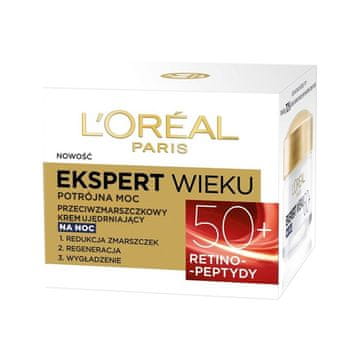 L’Oréal Loreal Ekspert nočna krema proti gubam za učvrstitev kože 50+ 50 ml
