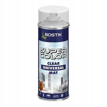 Bostik Bostik Super Color Univerzalna barva v spreju brezbarvna mat 400 ml