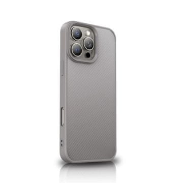 WOZINSKY Ovitek iz karbonskih vlaken za Samsung Galaxy S25+ z MagSafe – siv