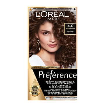 L’Oréal Barva za lase Loreal Preference - 4.0 Tahiti rjava (2x60ml, 54ml)