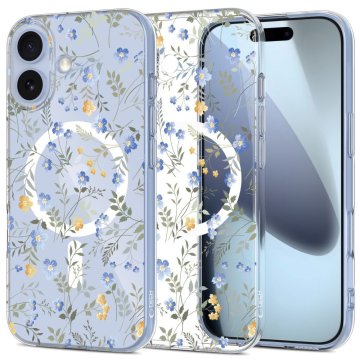 Tech-protect Zaščitni ovitek FlexAir MagSafe za iPhone 17 - marjetice z listi