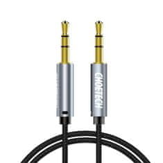 Choetech AUX avdio kabel za zvočnik, 2x mini jack 3,5 mm (moški), 1,2 m – črn