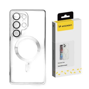 WOZINSKY Etui za Samsung Galaxy S24 FE Electroplated Magsafe – srebrno