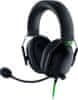 shumee Žične igralne slušalke Razer BlackShark V2 X, črne/zelene