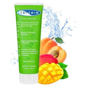 shumee Triswim gel za prhanje po bazenu [marelica/mango], 250 ml