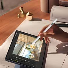 WOZINSKY Aktivni pisalo – univerzalni stylus za Android in iOS z USB-C – bel