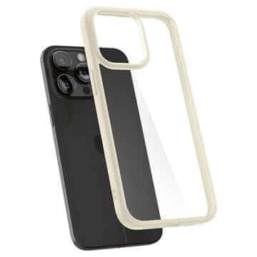 Spigen Ohišje za iPhone 15 Pro Max Crystal Hybrid – prosojno bež