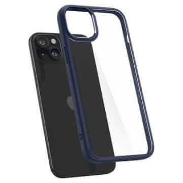 Spigen Ohišje za iPhone 15 Plus Crystal Hybrid – prozorno modro