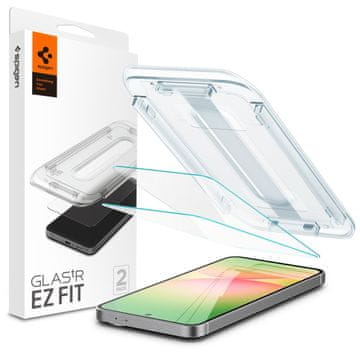 Spigen Kaljeno steklo za zaslon Samsung Galaxy S24 FE - 2 kosa.