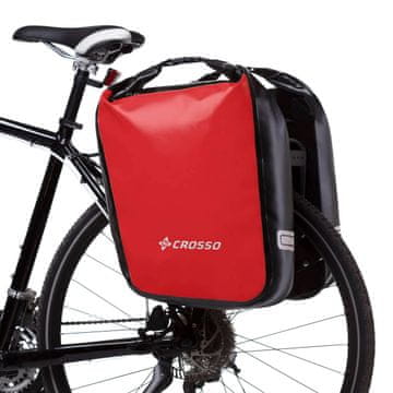 Crosso Kolesarski košari Crosso Dry 60 | Sistem Crosso | Rdeča