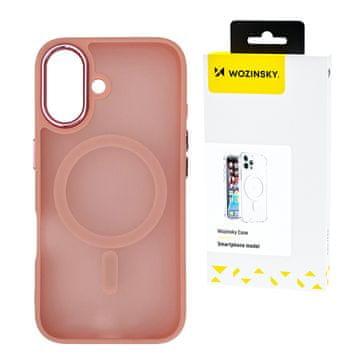 WOZINSKY Ohišje za hrbtno stran za Samsung Galaxy S25 Ultra Fashion Case MagSafe – roza