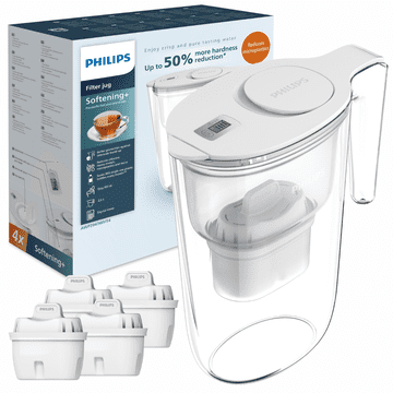 Philips Philips AWP2943WHT4/10 vrč za mehčanje vode s 4 filtri