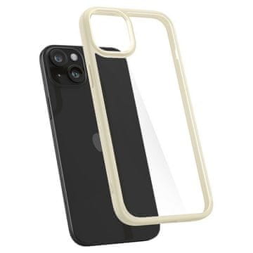 Spigen Ohišje za iPhone 15 Plus Crystal Hybrid – prosojno bež