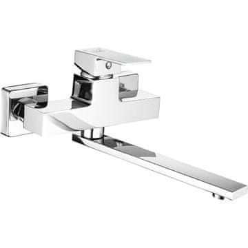Laveo Stenska armatura za umivalnik Chrome kvadratro Laveo