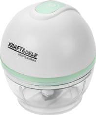 Kraft&Dele Brezžični sekljalnik mesa in zelenjave 150 ml KD4363