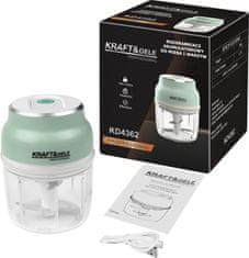 Kraft&Dele Brezžični sekljalnik mesa in zelenjave 230 ml KD4362