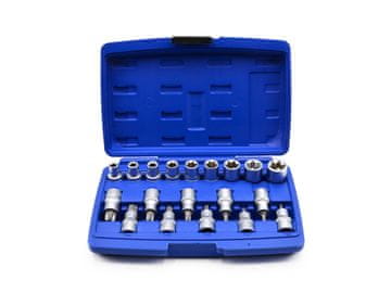 shumee Komplet nastavkov in bitov Torx 1/2" 19-delni (10)