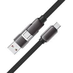 AceFast Kabel USB-C – USB-A / USB-C 480 Mb/s 3 A 0,2 m – črn
