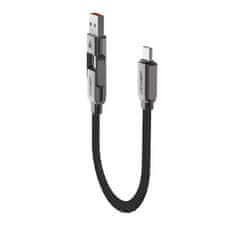 AceFast Kabel USB-C – USB-A / USB-C 480 Mb/s 3 A 0,2 m – črn