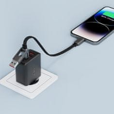 AceFast Kabel USB-C – USB-A / USB-C 480 Mb/s 3 A 0,2 m – črn