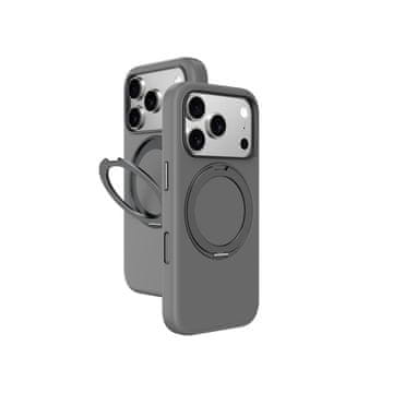 Ovitek Cloudie za iPhone 17 Pro s stojalom - siv