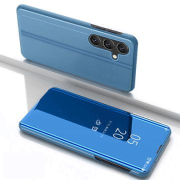 HURTEL Ovitek za Samsung Galaxy S25+ Clear View – moder