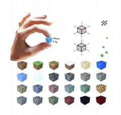 shumee Magnetne Minecraft kocke 100 kock za zlaganje