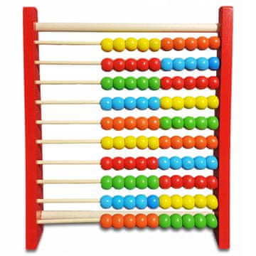 shumee Leseni abakus 100 kroglic šolski velik