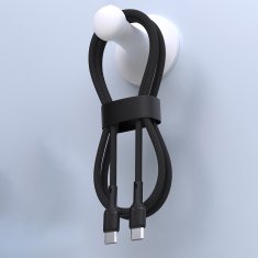DUDAO USB-C PD 240W 1,2 m kabel - črn