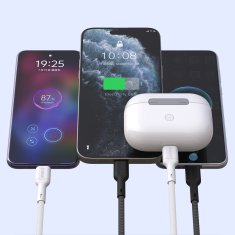 DUDAO USB-C PD 240W 1,2 m kabel - črn