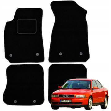 shumee Velurne talne obloge za Audi A4 B5 1994 - 2001, popolne za prileganje, preproge B