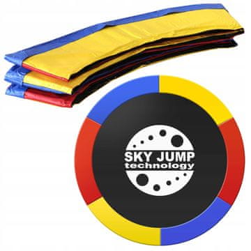 shumee Vzmetna prevleka za trampolin 244-252 cm 8 FT barvna, močna in trpežna zaščita