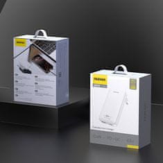 DUDAO Ultra tanek GaN potovalni stenski polnilnik 65 W USB-A USB-C PD eu/zda - bel