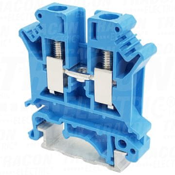 Tracon Electric Vijačna nevtralna priključna sponka za zbiralko, modra 0,2-6 mm2, 57 A ZUG