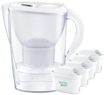 Brita Brita Marella XL bel filter vrč + 4 kartuše Maxtra PRO Pure Performance