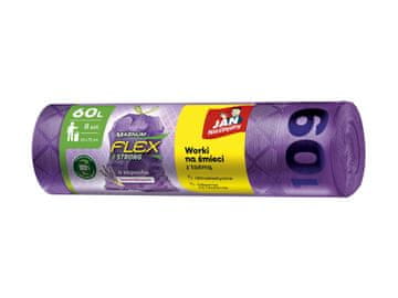 shumee JAN vrečke za smeti essential LD Magnum Flex Lavender 60 L - 8 kosov