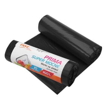 shumee Ravi vreče za smeti super močne prima 160L ldpe črne barve 10 kosov