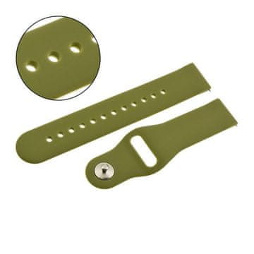 Pacific Silikonski pašček Pacific 20MM U21 zelene barve z vzmetnimi zatiči