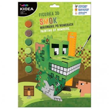 Inny Komplet za slikanje po številkah Kidea Ustvari čarobnega 3D zmaja